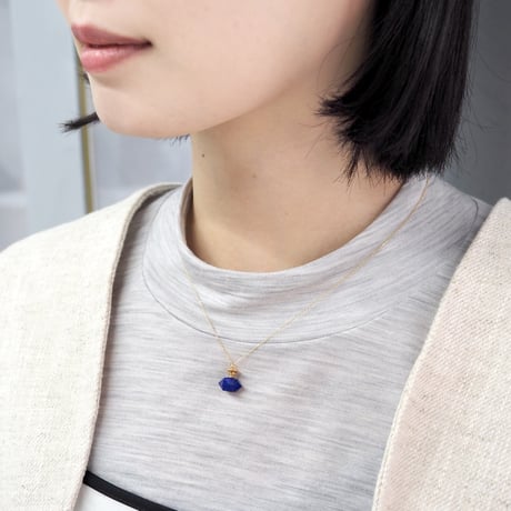 【K10】perfume bottle series　necklace ＜lapis lazuli ＞