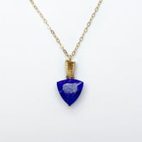 perfume bottle series　necklace ＜lapis lazuli＞