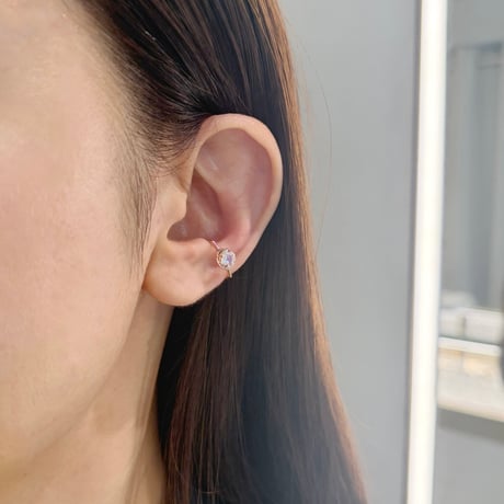 perfume bottle series　earcuff Msize＜royal blue moonstone＞