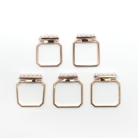 perfume bottle series　ring＜freshwater pearl＞
