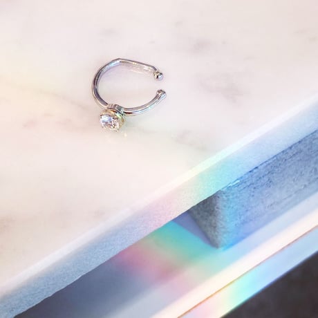 perfume bottle series　earcuff Ssize＜cubic zirconia＞