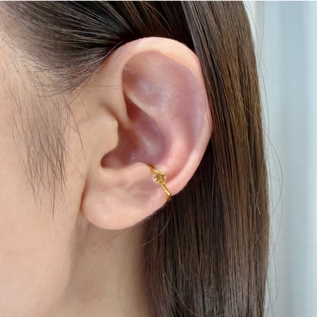 perfume bottle series　earcuff Ssize＜citrine＞