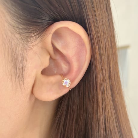 perfume bottle series　earcuff Msize＜royal blue moonstone＞