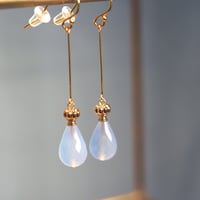 perfume bottle series　pierce ＜blue chalcedony＞