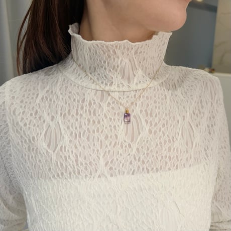 perfume bottle series　necklace＜fluorite＞