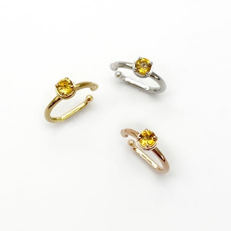 perfume bottle series　earcuff Ssize＜citrine＞