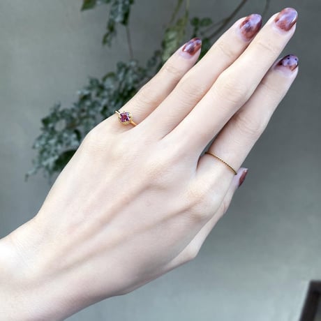 perfume bottle series　earcuff Msize＜rhodolite garnet＞