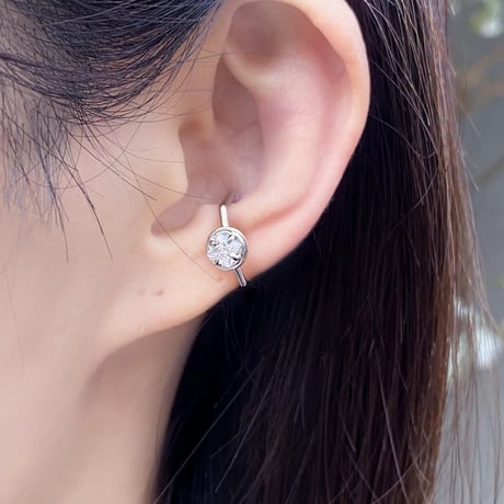 perfume bottle series　earcuff Msize＜cubic zirconia＞