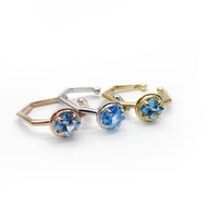 perfume bottle series　earcuff Msize＜swiss blue topaz＞