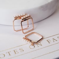 perfume bottle series　ring＜freshwater pearl＞