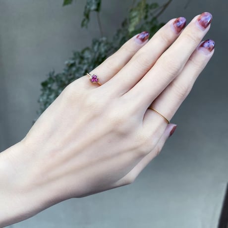 perfume bottle series　earcuff Msize＜rhodolite garnet＞