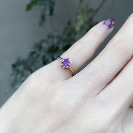 perfume bottle series　earcuff Msize＜amethyst＞