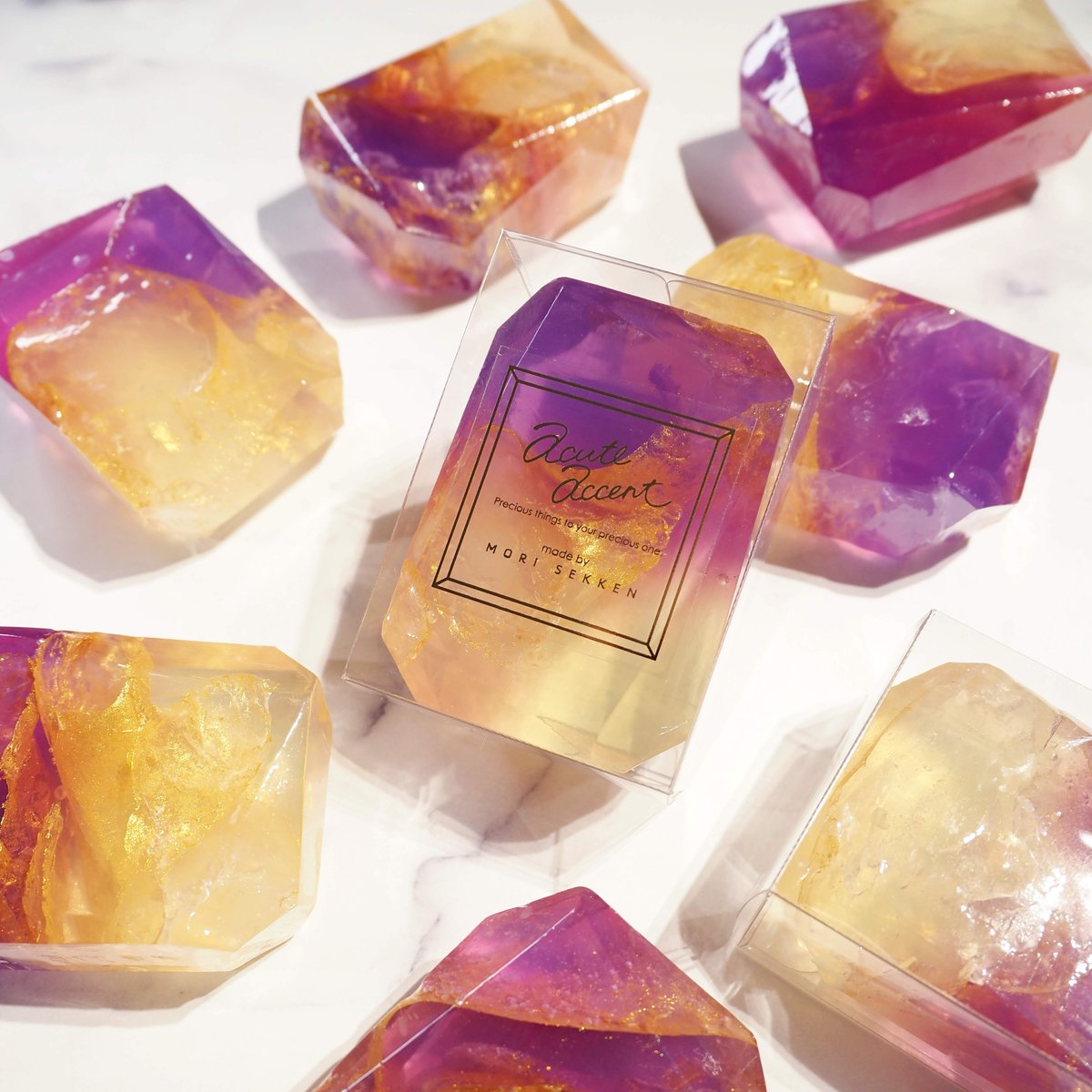 gem soap series ＜ametrine＞ | AcuteAccent