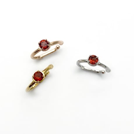 perfume bottle series　earcuff Ssize＜garnet＞