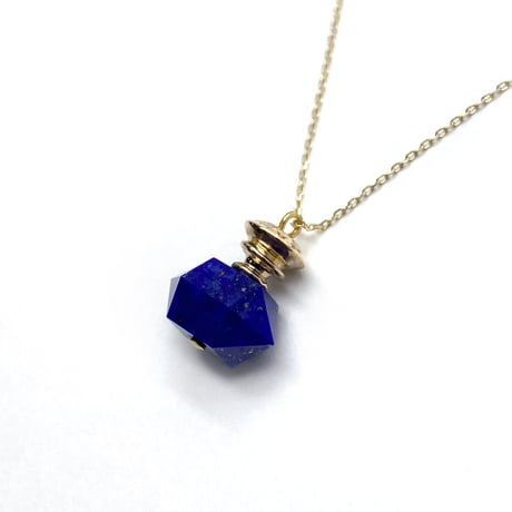 【K10】perfume bottle series　necklace ＜lapis lazuli ＞