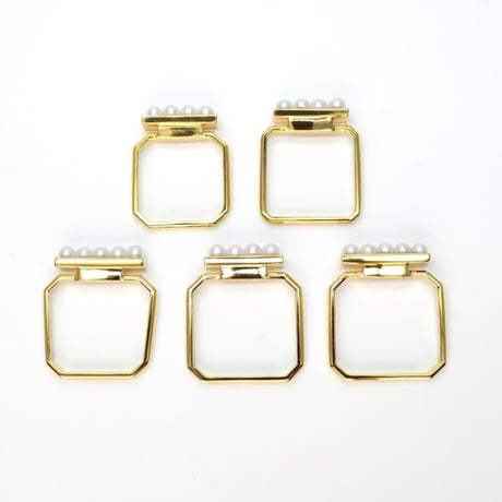perfume bottle series　ring＜freshwater pearl＞