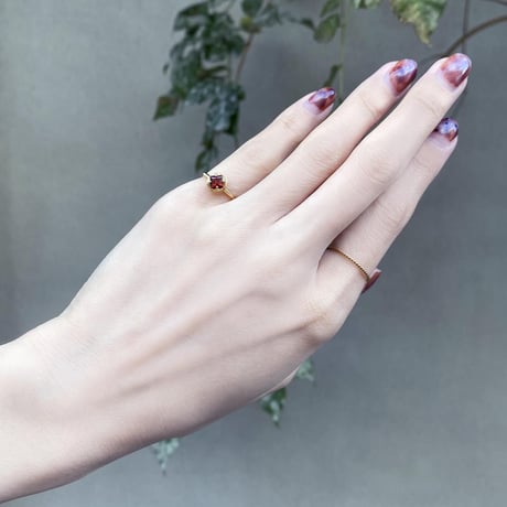 perfume bottle series　earcuff Msize＜garnet＞