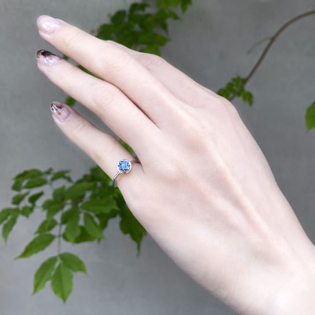 perfume bottle series　earcuff Msize＜mystictopaz blue＞