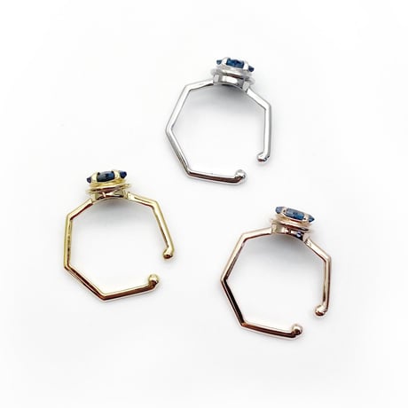 perfume bottle series　earcuff Msize＜london blue topaz＞