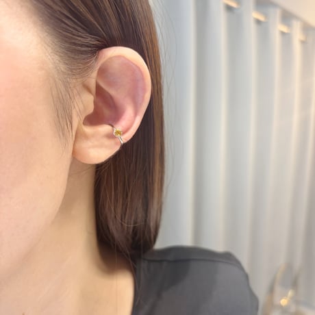 perfume bottle series　earcuff Ssize＜citrine＞