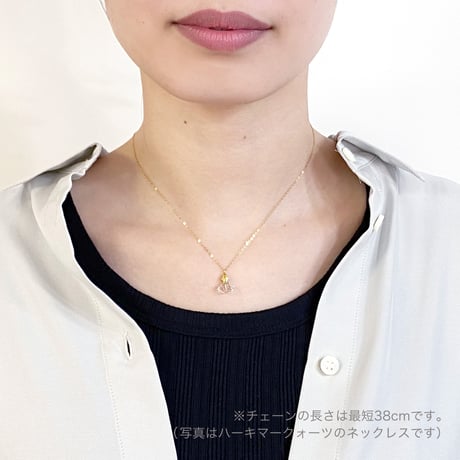 perfume bottle series　necklace＜prehnite＞