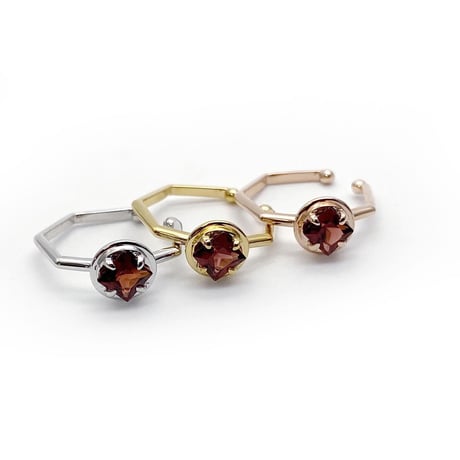 perfume bottle series　earcuff Msize＜garnet＞