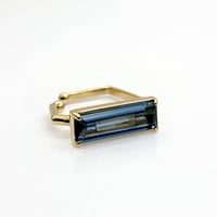 perfume bottle series　earcuff Square size＜london blue topaz＞