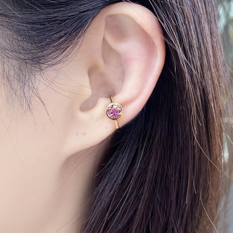 perfume bottle series　earcuff Msize＜rhodolite garnet＞