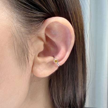 perfume bottle series　earcuff Ssize＜citrine＞