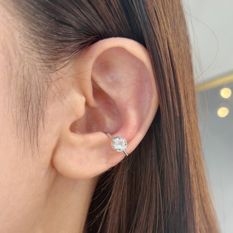 perfume bottle series　earcuff Msize＜royal blue moonstone＞