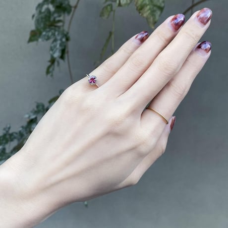 perfume bottle series　earcuff Msize＜rhodolite garnet＞