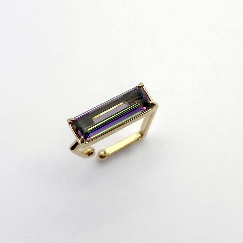 perfume bottle series earcuff Square size＜mysti