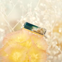 perfume bottle series　ring＜leaf agate＞