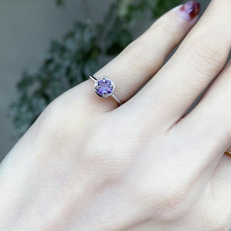 perfume bottle series　earcuff Msize＜amethyst＞