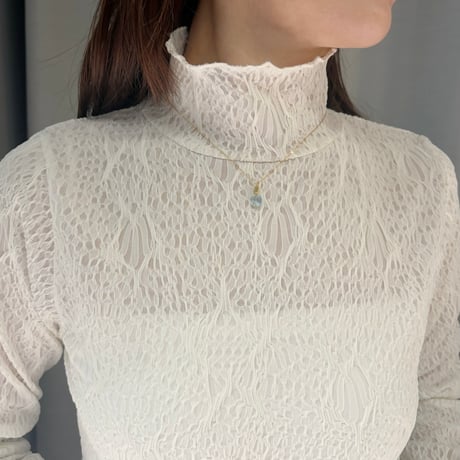 perfume bottle series　necklace ＜blue topaz＞