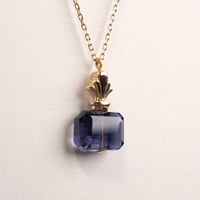 【K10】perfume bottle series　necklace ＜iolite＞
