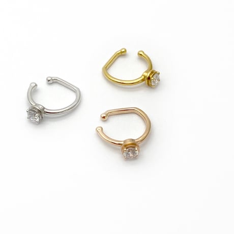 perfume bottle series　earcuff Ssize＜cubic zirconia＞