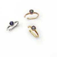 perfume bottle series　earcuff Ssize＜mystic topaz green＞