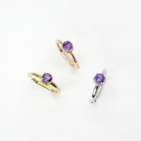 perfume bottle series　earcuff Ssize＜amethyst＞