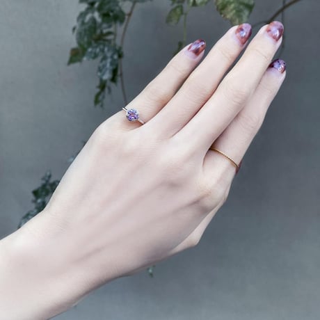 perfume bottle series　earcuff Msize＜amethyst＞