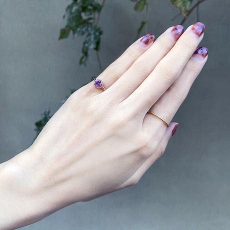 perfume bottle series　earcuff Msize＜amethyst＞