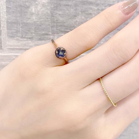 perfume bottle series　earcuff Msize＜mystictopaz blue＞