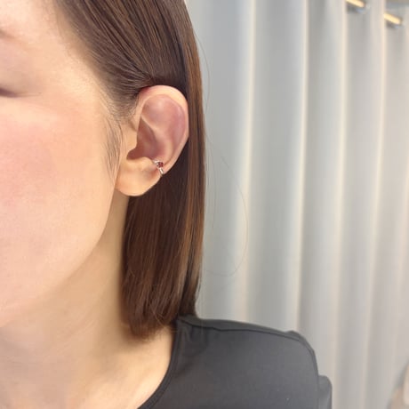 perfume bottle series　earcuff Ssize＜garnet＞
