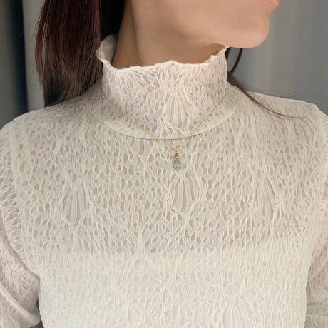perfume bottle series　necklace ＜blue topaz＞
