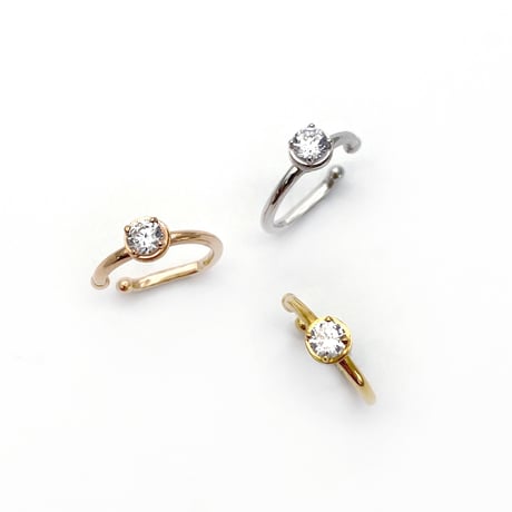 perfume bottle series　earcuff Ssize＜cubic zirconia＞