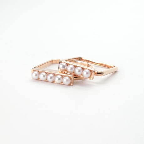 perfume bottle series　ring＜freshwater pearl＞