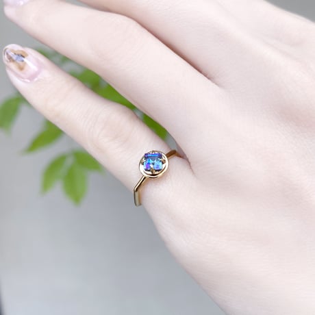 perfume bottle series　earcuff Msize＜mystictopaz blue＞