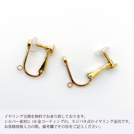 perfume bottle series　pierce ＜blue chalcedony＞