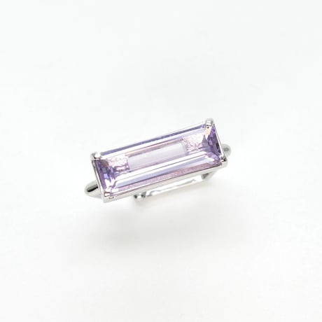 perfume bottle series　earcuff Square size＜pink amethyst＞