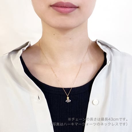 perfume bottle series　necklace＜prehnite＞